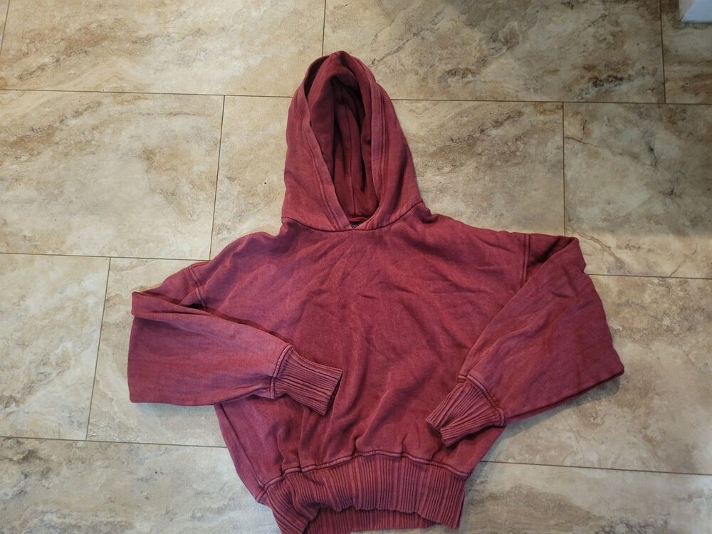 Aerie Rich Red/Burgundy Hoodie Sz Small Loungewear Activewear Sporty